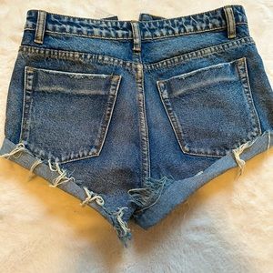 NWT Signature8 high waist jean shorts